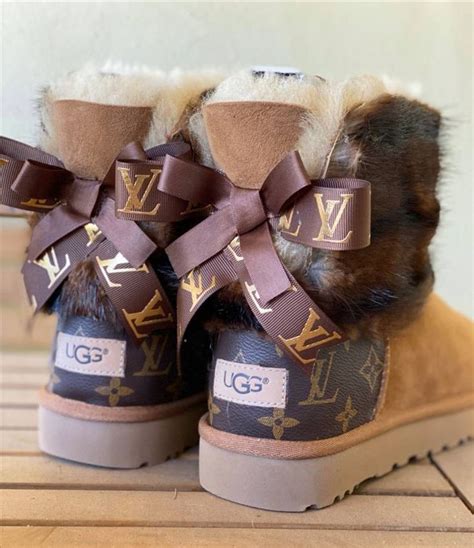 louis vuitton uggs boots custom|louis vuitton suede boots.